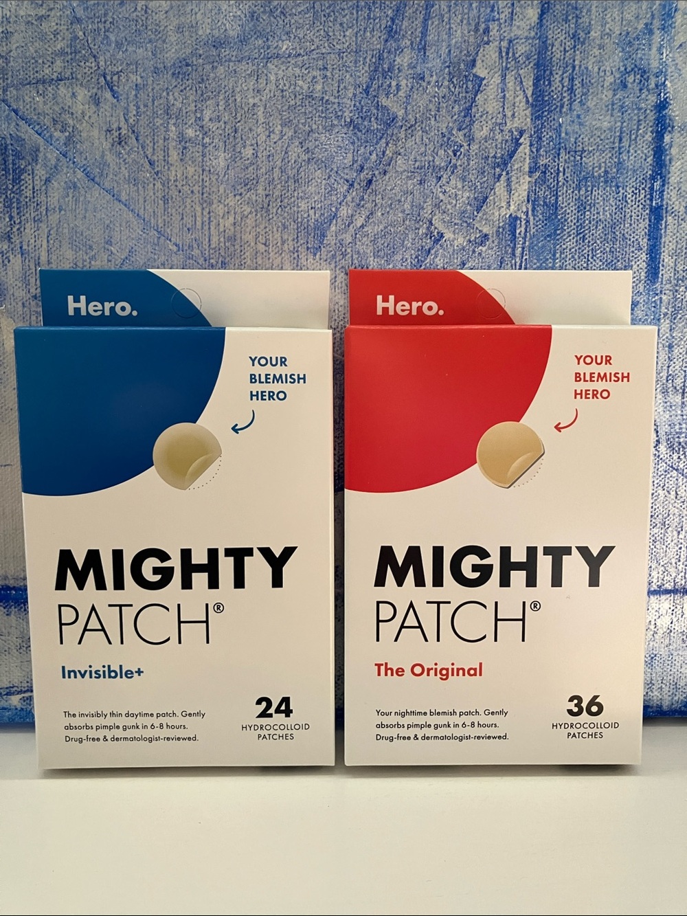Hero Mighty patch the original and invisible+ new in box , exp 2027